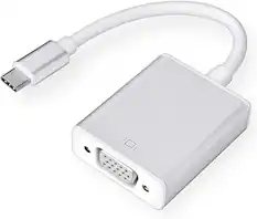 Front. Core Tech - USB-C to VGA Adapter, USB 3.1 Type-C (Thunderbolt 3) to VGA Display Converter for MacBook Pro/Air, Dell XPS 13/15, Surfa.