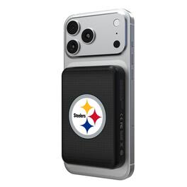 Keyscaper - Pittsburgh Steelers Wireless Magnetic Power Bank - Black