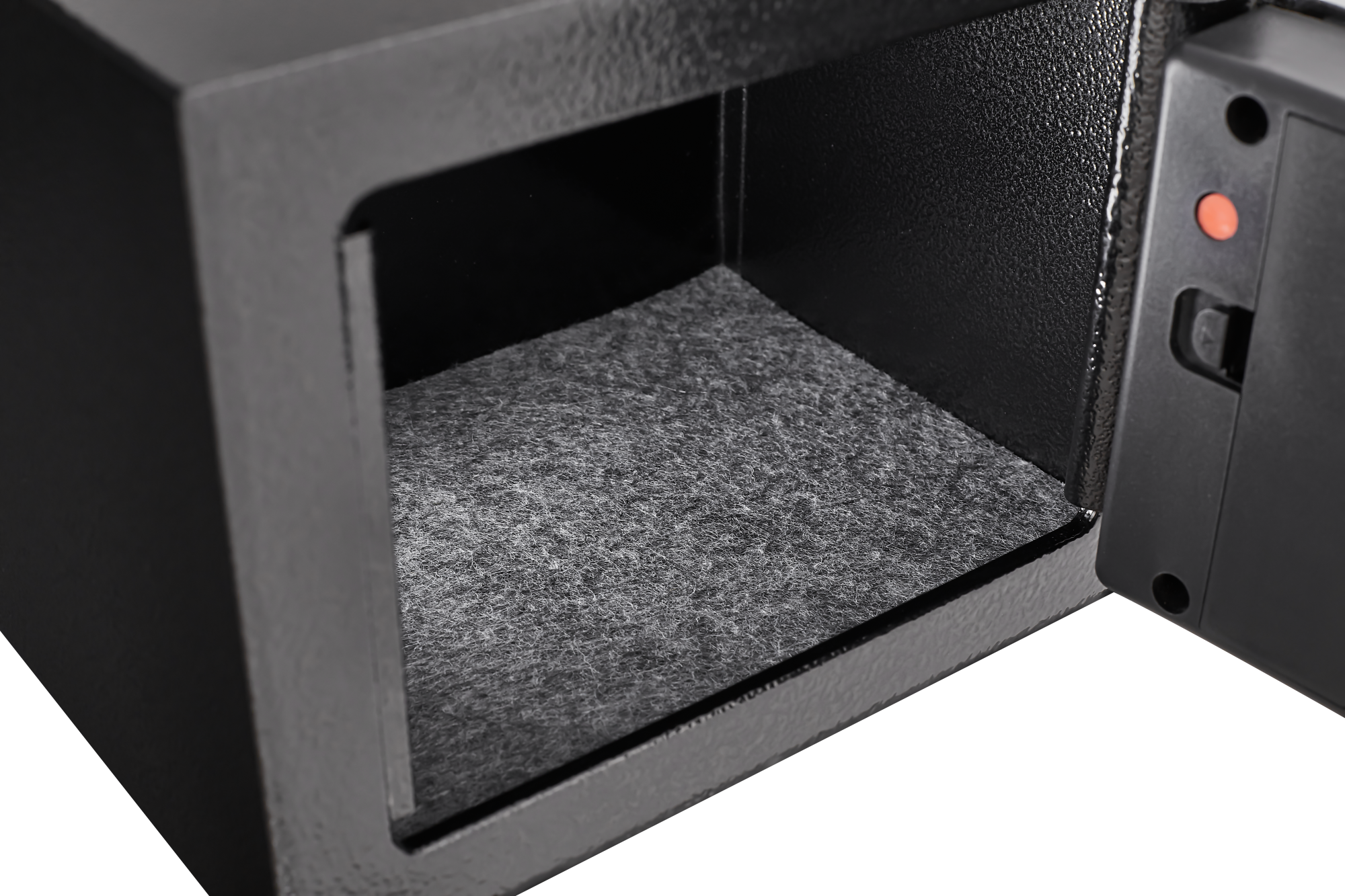 Alt View 3. GOODSILO - Compact Digital Security Safe with Key Backup for Home and Office Use - Secure Storage for Valuables and Documents - Black.