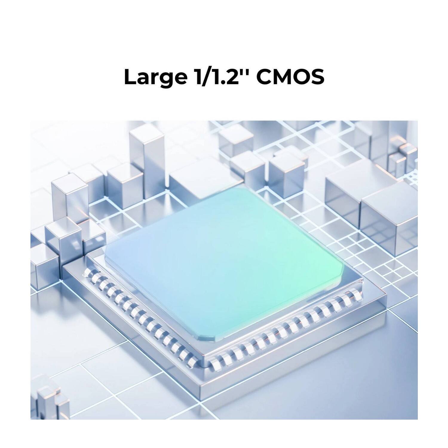 Large 1/1.2" CMOS
