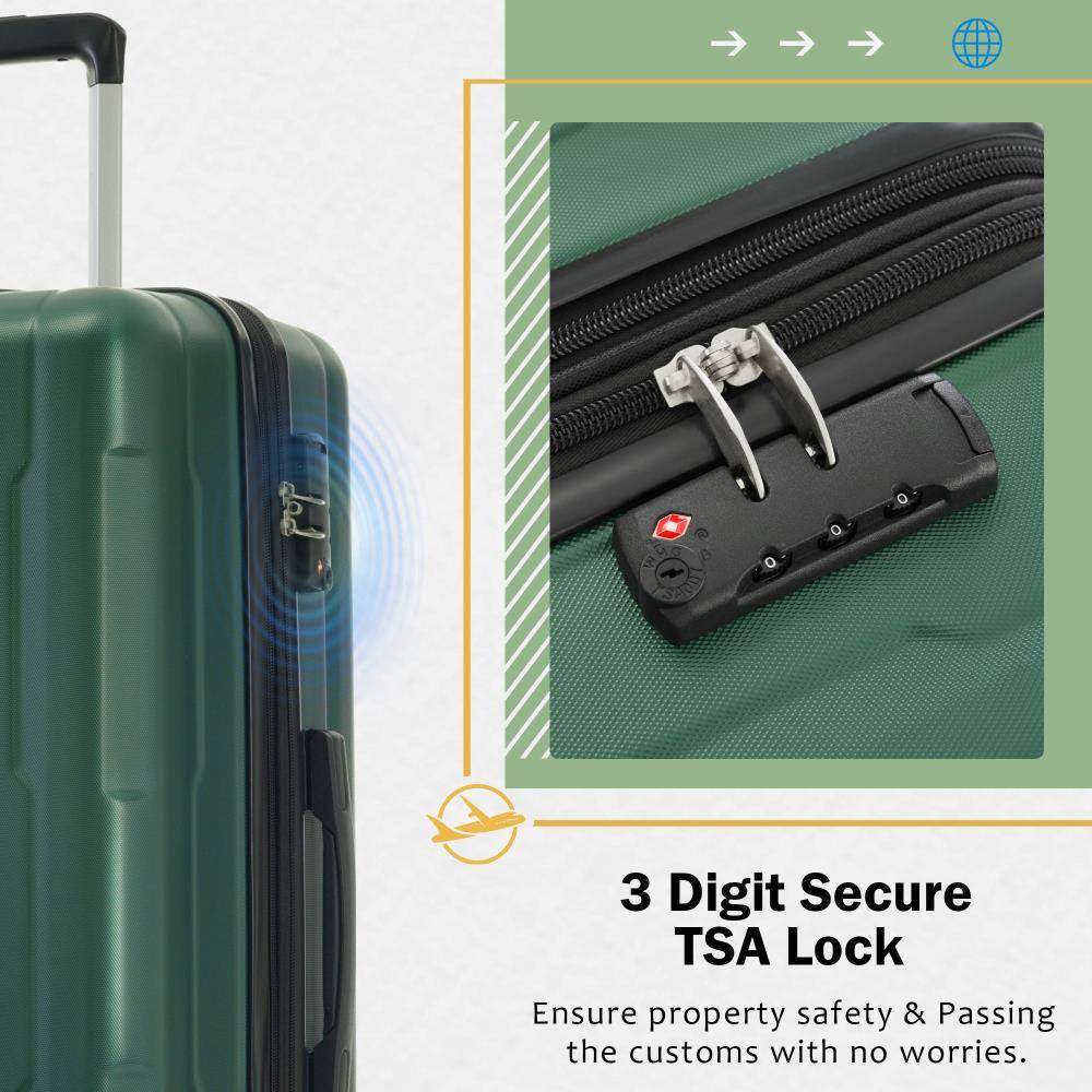 3 Digit Secure TSA Lock  
Ensure property safety & Passing the customs with no worries.