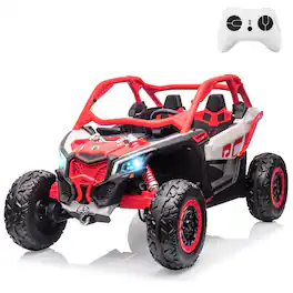GARVEE - Licensed Can-Am UTV: Dual 24V, 4x200W, True 4WD, Remote, All-Terrain, 130 lbs