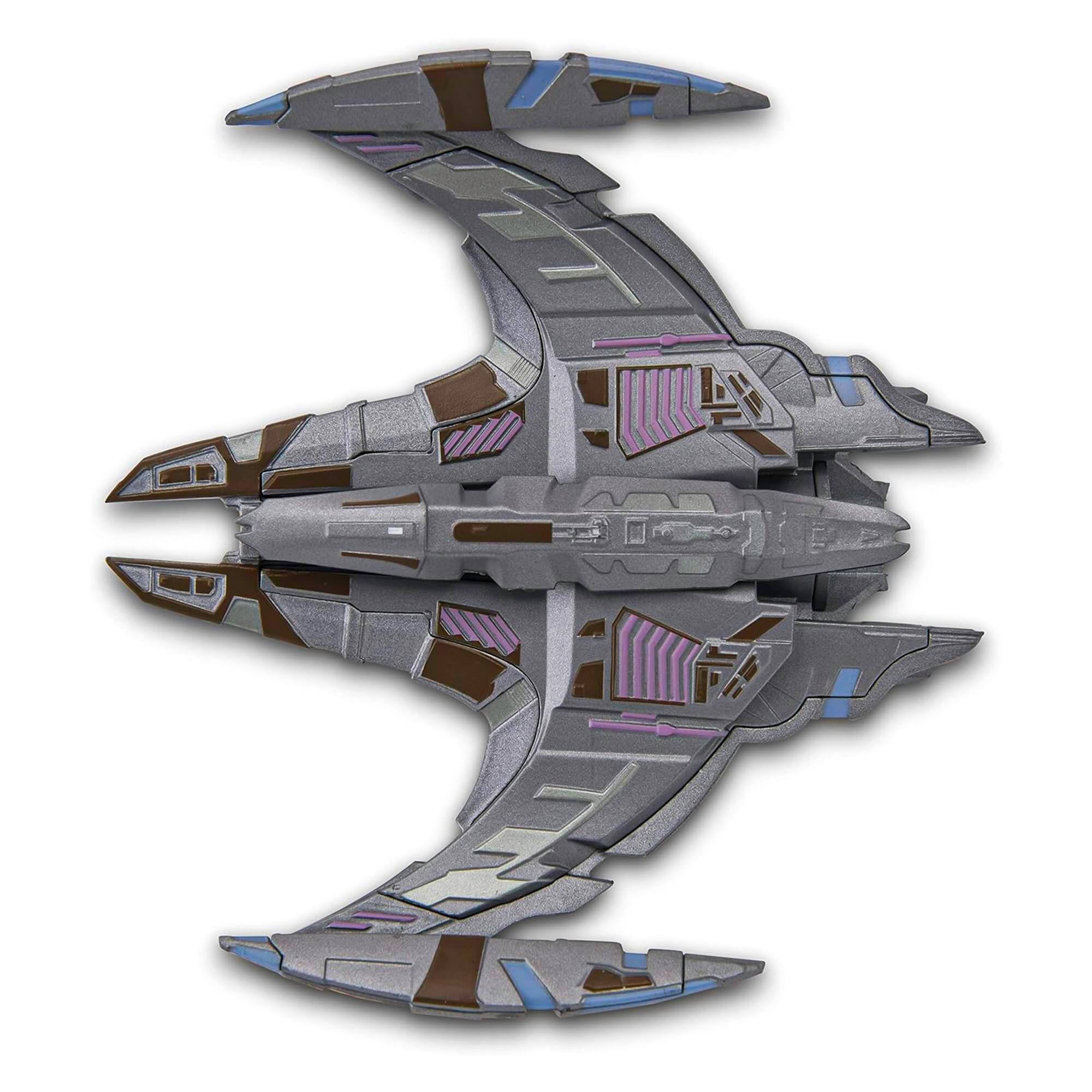Alt View 5. Eaglemoss - Eaglemoss Star Trek Starship Replica | Jem'Hadar Battlecruiser #13 - Grey.