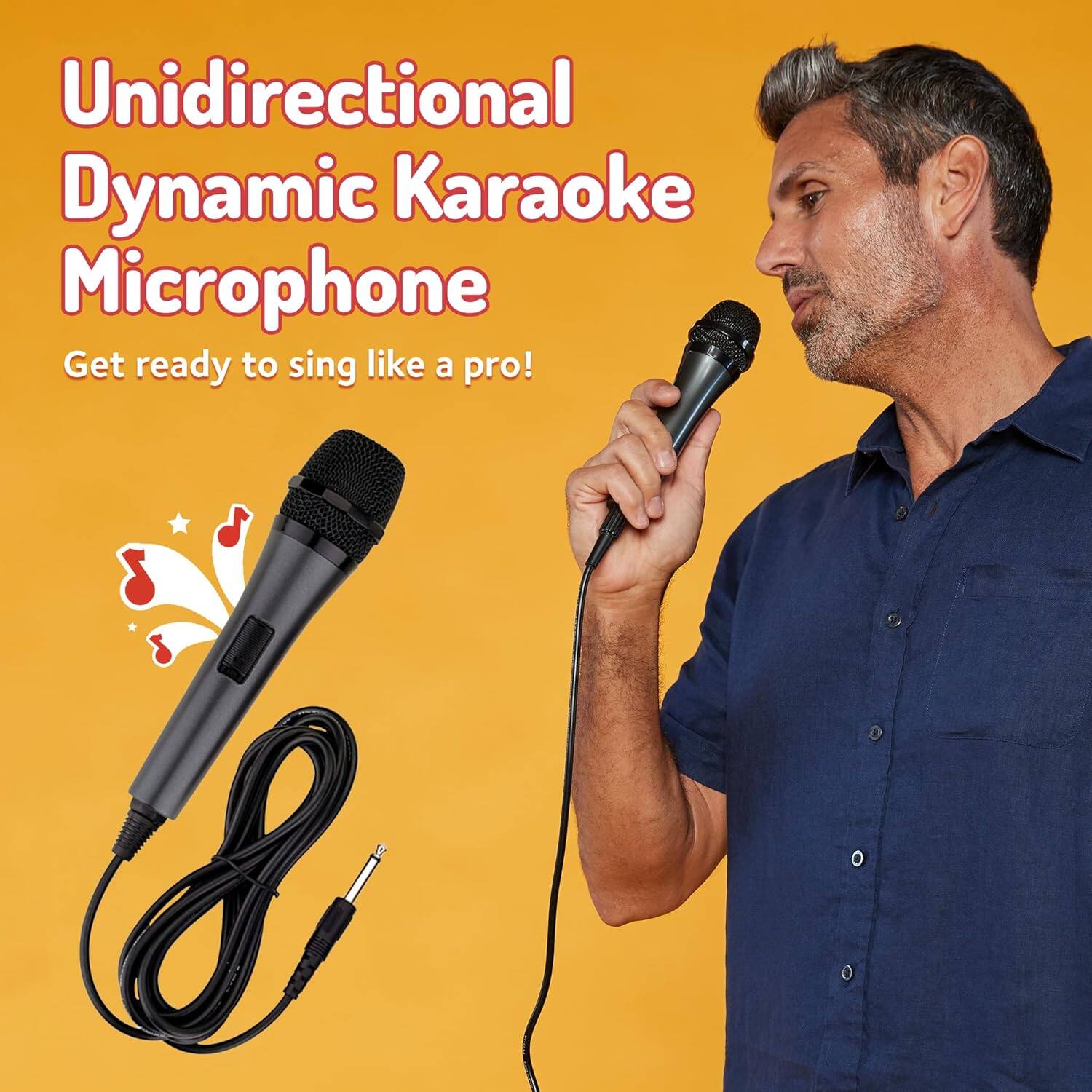 Unidirectional Dynamic Karaoke Microphone

Get ready to sing like a pro!