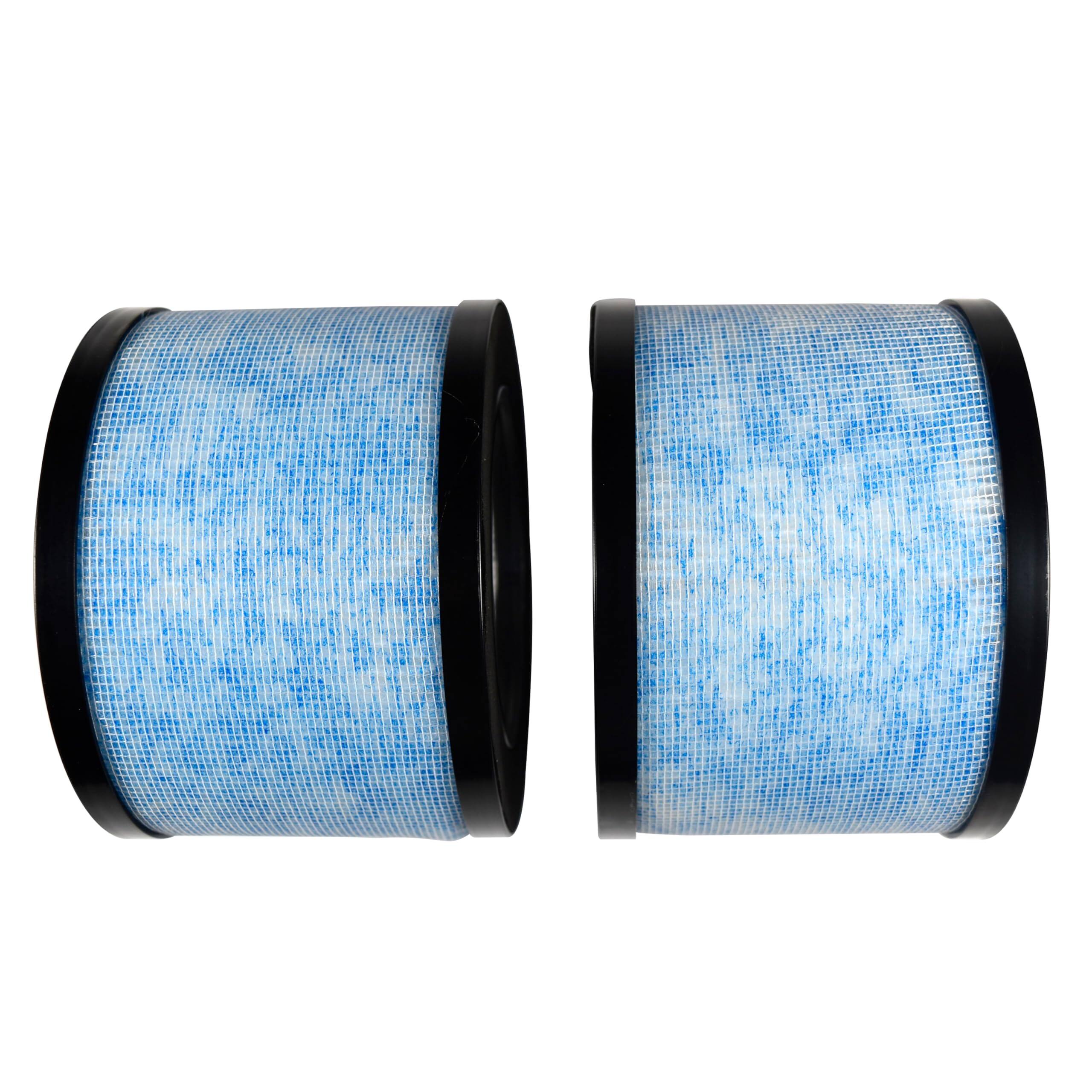 Angle. HQRP - MK01 MK06 True HEPA Replacement Filter 2-Pack for AROEVE Air Purifier, Kloudic DH-JH01, ToLife TZ-K1.