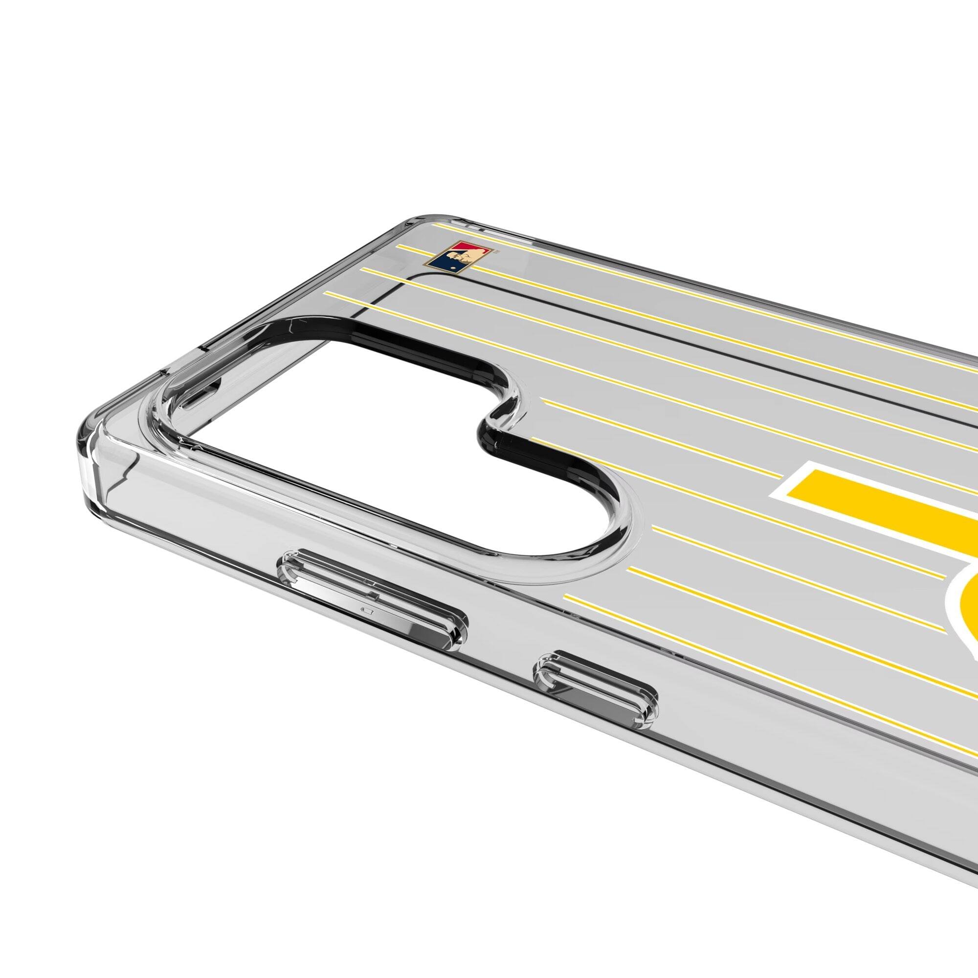 Alt View 2. Keyscaper - Seattle Mariners Cooperstown Galaxy Clear Case - S23 Ultra - Multicolor.