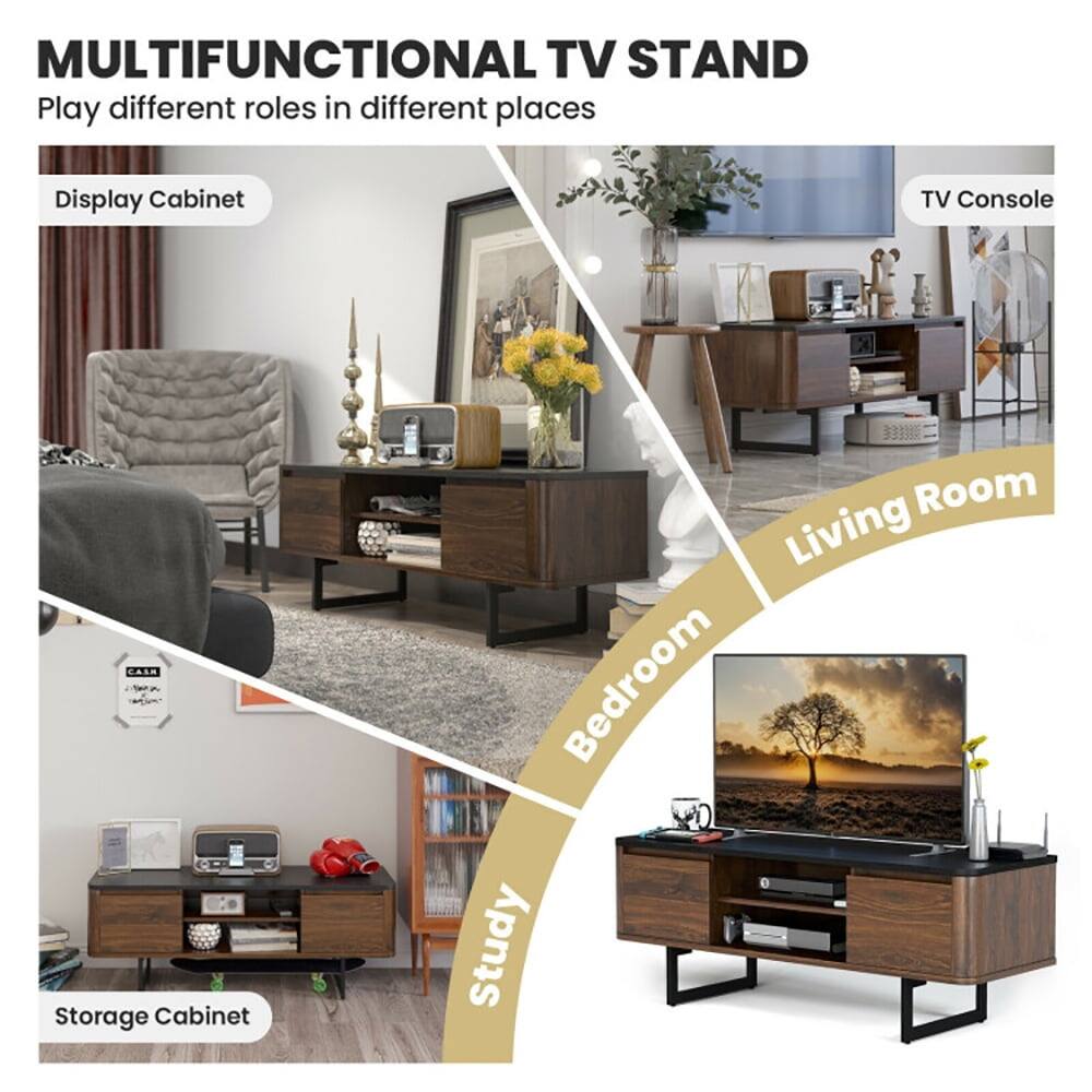 MULTIFUNCTIONAL TV STAND  
Play different roles in different places  

- Display Cabinet  
- TV Console  
- Storage Cabinet  

Living Room  
Bedroom  
Study