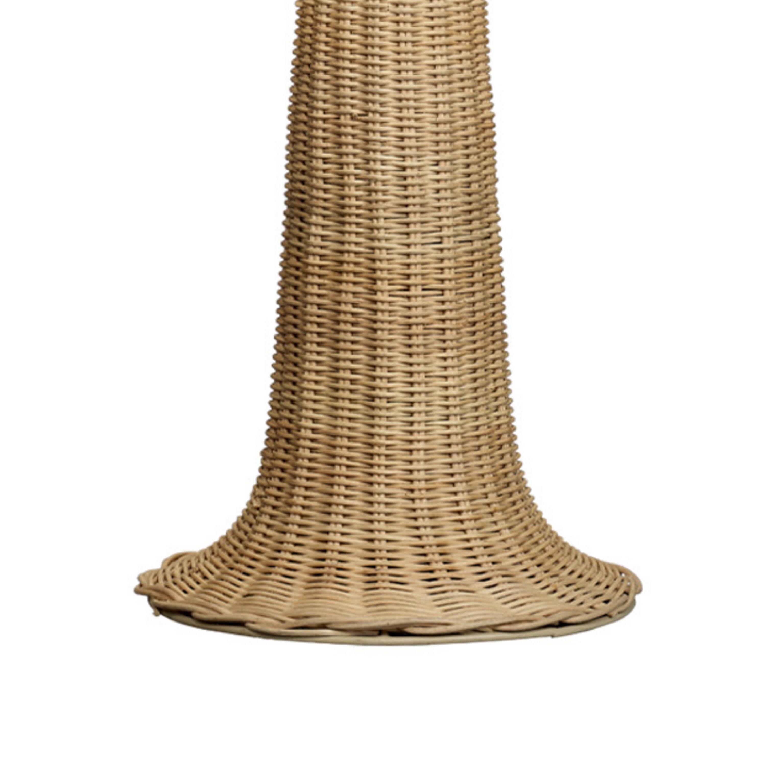 Manhattan Lane 27 Inch Table Lamp, Tree Trunk Base, Tapered Shade White ...