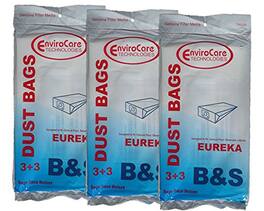 9-Pack EnviroCare Eureka B & S Allergy Canister Vacuum Bags with Filters