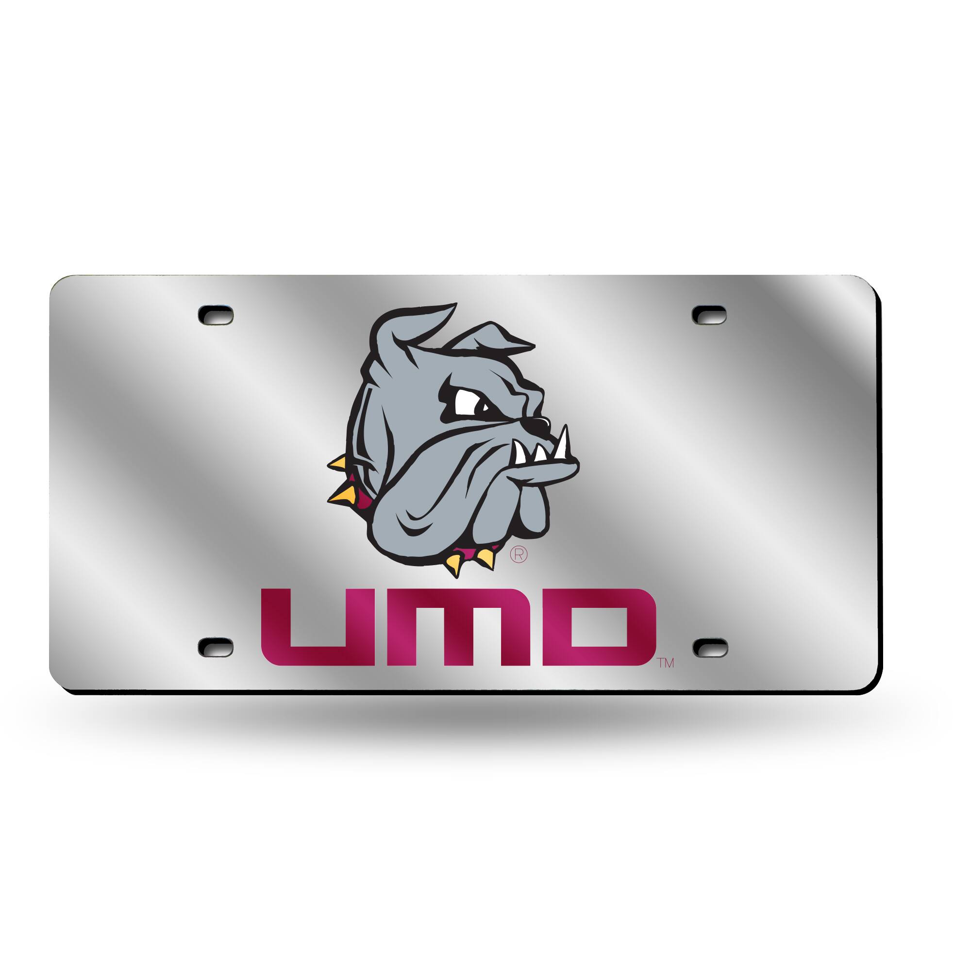 Front. Rico Industries - UMD University of Minnesota Duluth Bulldogs Acrylic License Plate Laser Tag - Multi.