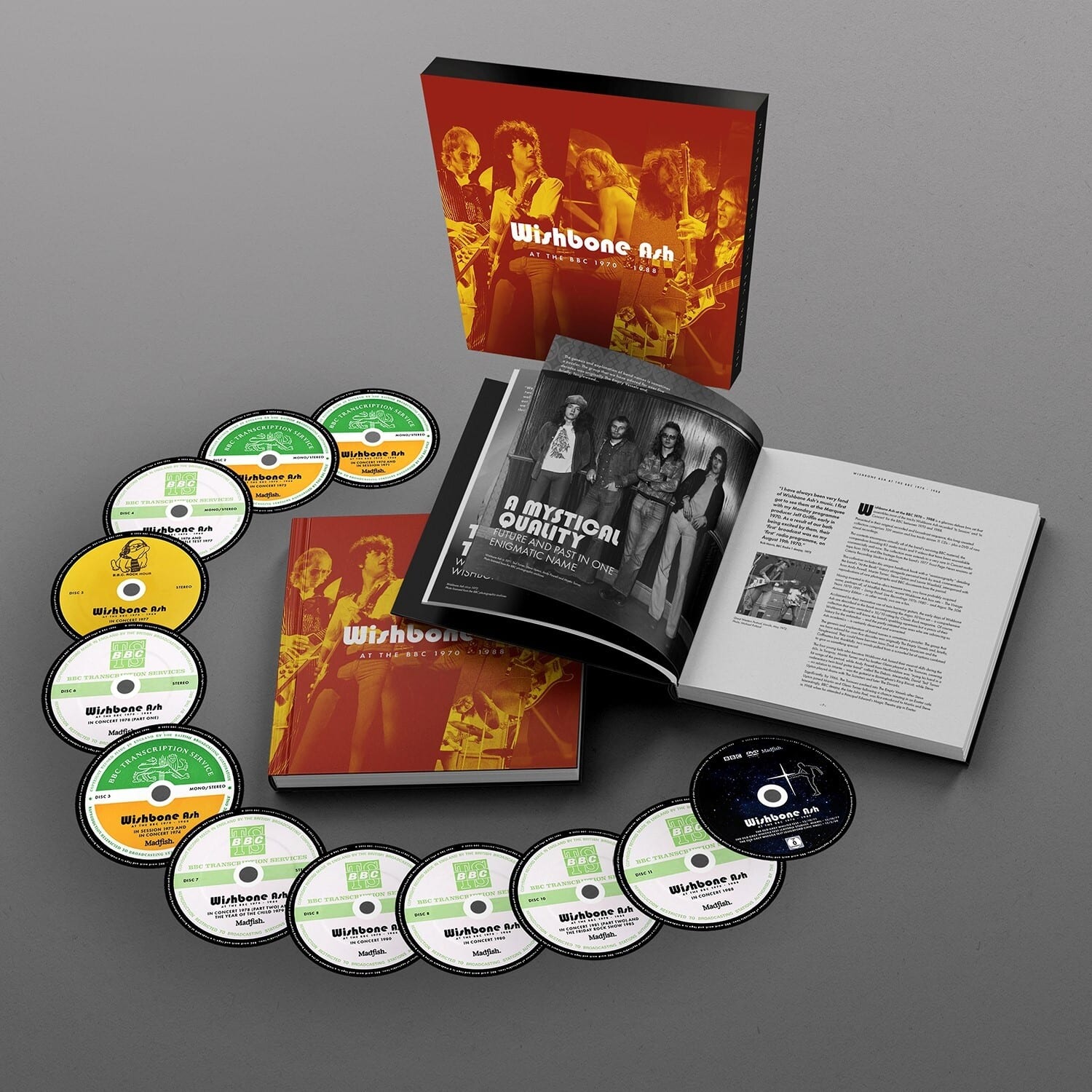 Wishbone Ash - At The BBC 1970-1988 - 11CD+DVD NTSC/0 Boxset with 72pg Hardback Book  - COMPACT DISCS