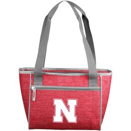 Logo Brands - Nebraska Huskers Quartrefoil 16-Can Cooler Tote - Multicolor