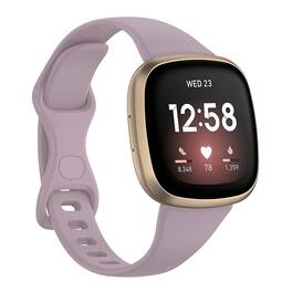 StrapsCo - Slim Active Strap Silicone Rubber Watch Band For Fitbit Sense 2 (Short-Medium) - Lavender