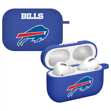 Front. Artinian - Buffalo Bills AirPods Pro Silicone Case Cover - Blue.