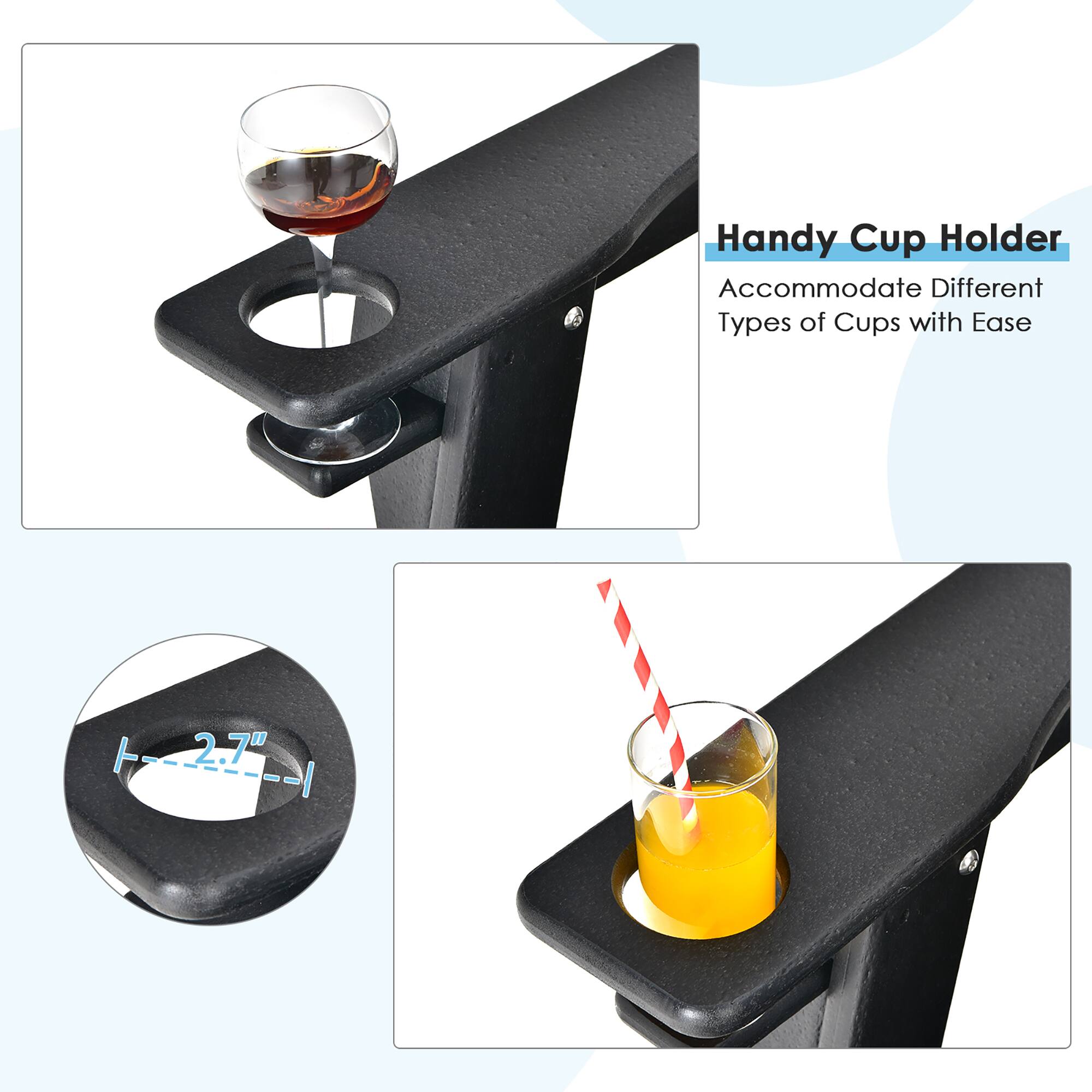 Handy Cup Holder  
Accommodate Different Types of Cups with Ease  
7 2.7"