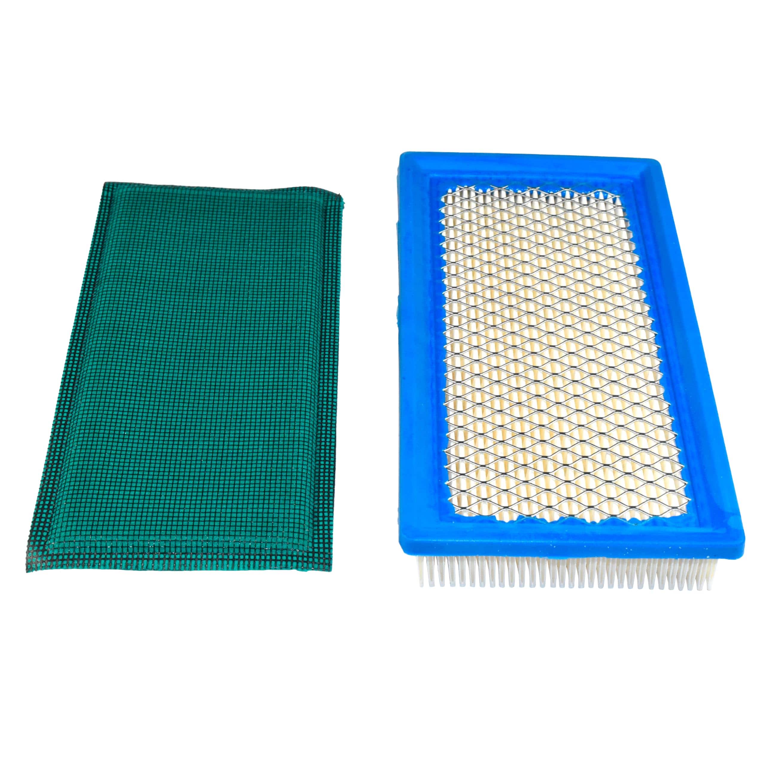 HQRP - Flat Cartridge Air Filter with Foam Pre-Filter for Briggs & Stratton Vanguard 9-15 HP 710266 710268