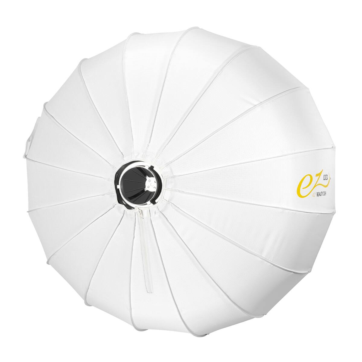 Alt View 3. Glow - Glow Elegant Pro White EZ-Lock Collapsible Beauty Dish ( Silver Interior, 42").
