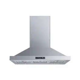Winflo - 36 inches - Convertible - Island Range Hood - Stainless Steel