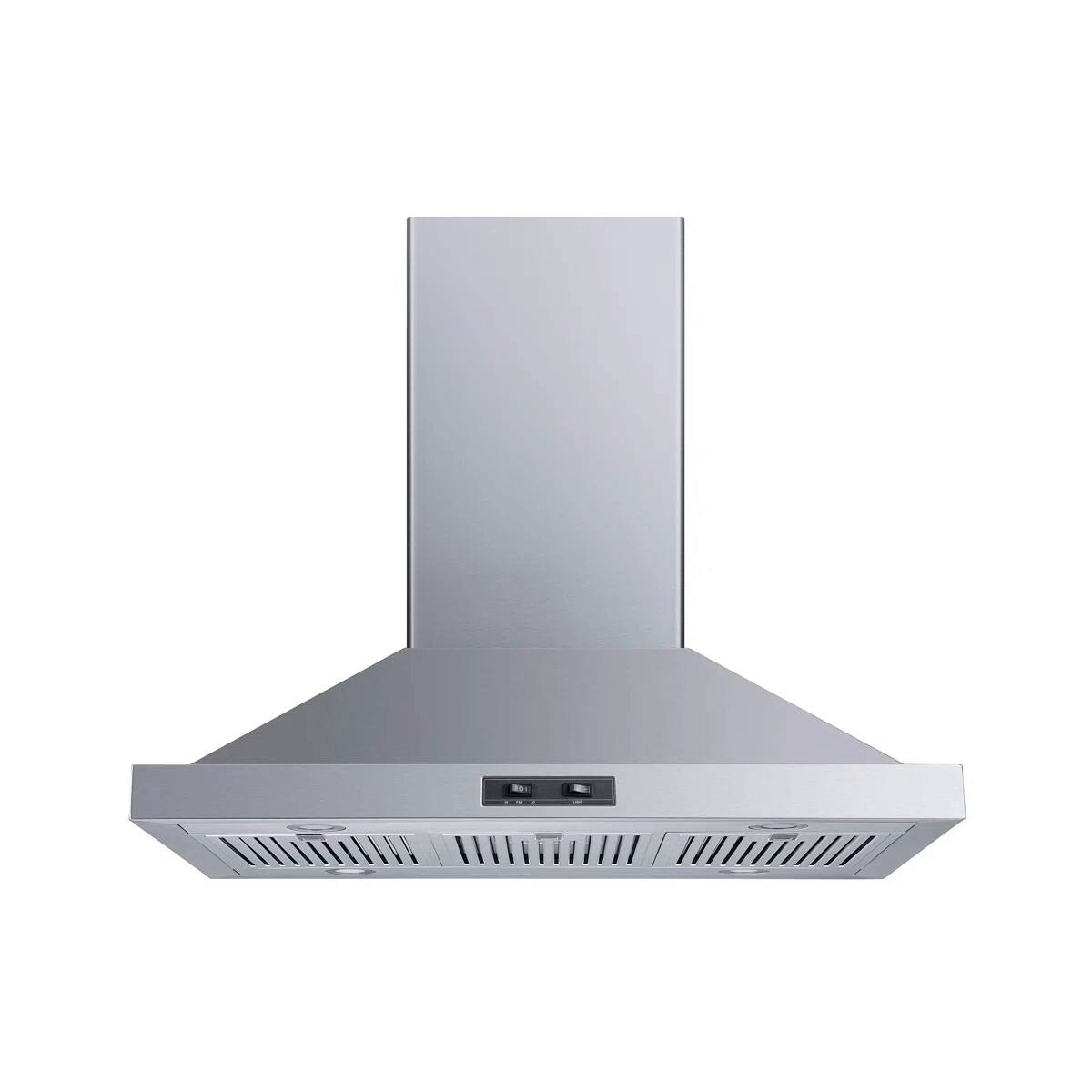 Front. Winflo - Winflo 36 inch Convertible 300-CFM Stainless Steel Island Range Hood - Stainless Steel.