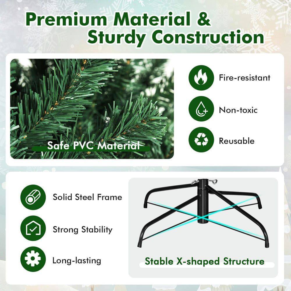 Premium Material & Sturdy Construction

- Safe PVC Material
  - Fire-resistant
  - Non-toxic
  - Reusable

- Solid Steel Frame
  - Strong Stability
  - Long-lasting

- Stable X-shaped Structure