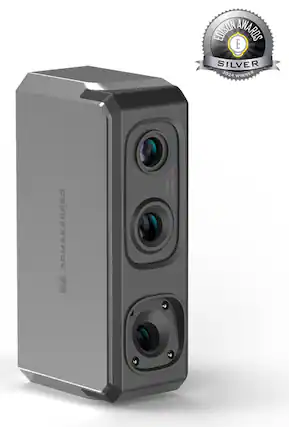 The text on the image reads "EDISON AWARDS E SILVER 2024 WINNER SDMAKERPRO 1/18 TV-0.2% FOV30." This indicates that the SDMAKERPRO product has won the Edison Awards in 2024, and it is a silver winner. The product is designed to have a 1/18 TV-0.2% FOV30, which likely refers to the field of view or the angle of view of the camera.