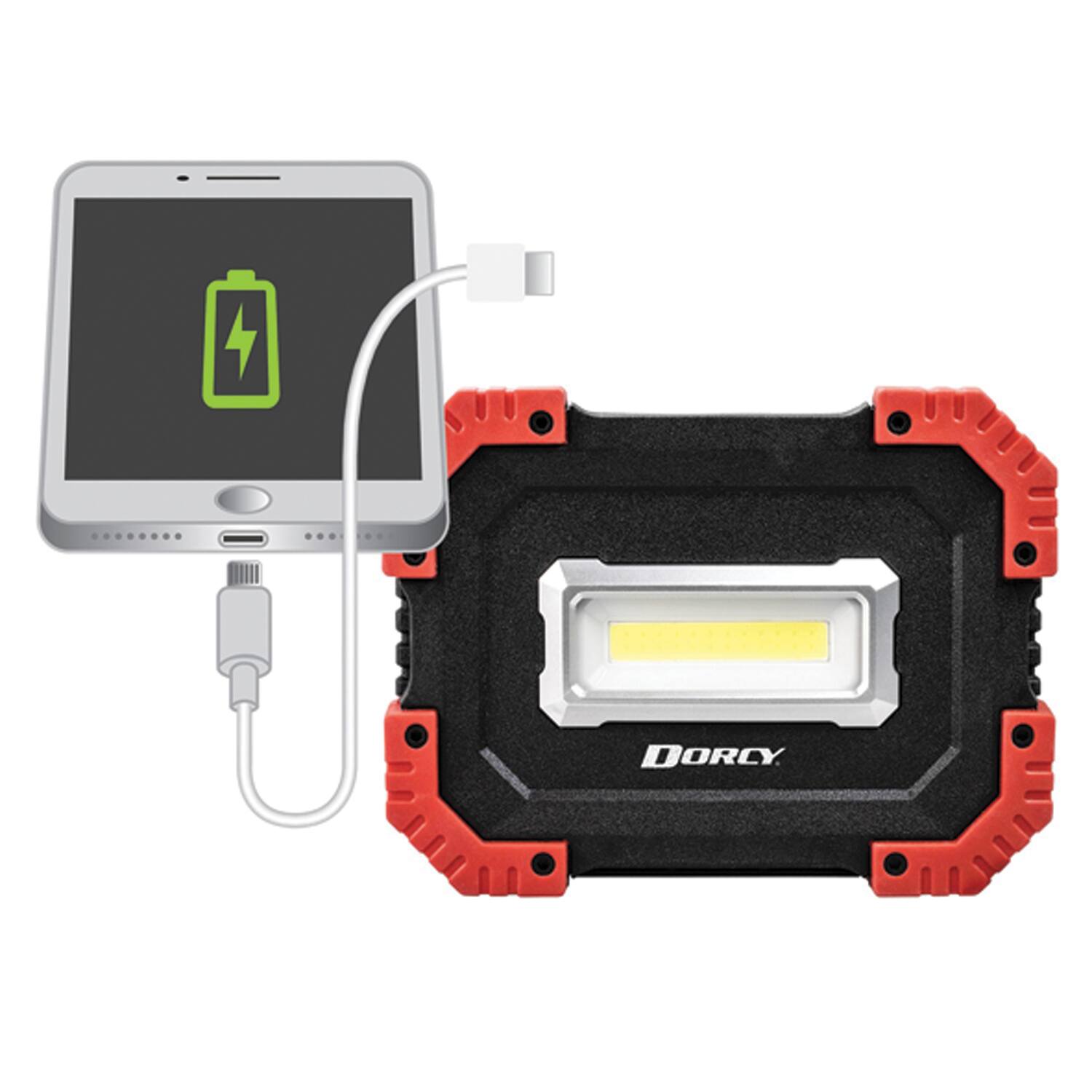 Alt View 1. Dorcy - Ultra HD USB-Rechargeable Utility Light with Power Bank.
