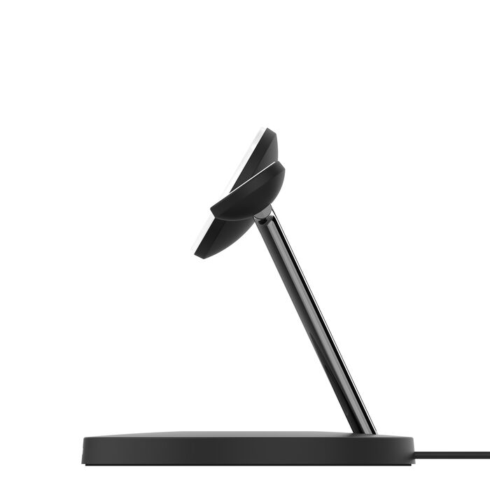 Alt View 3. Belkin - BoostCharge Pro 3-in-1 Wireless Charger with MagSafe, 15W - Black.