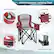 Multifunctional Camping Chair: Mesh Cup Holder, Cooler Bag, Large Side Pocket, Non-slip Foot Pads