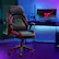 Left. Dormeo - Vantage OCTAspring Bonded Leather Gaming Chair - Red.
