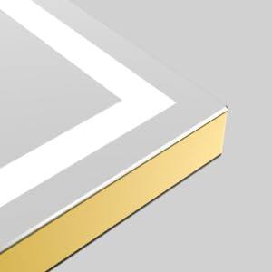 Square Gold Led-12"L x 14"W