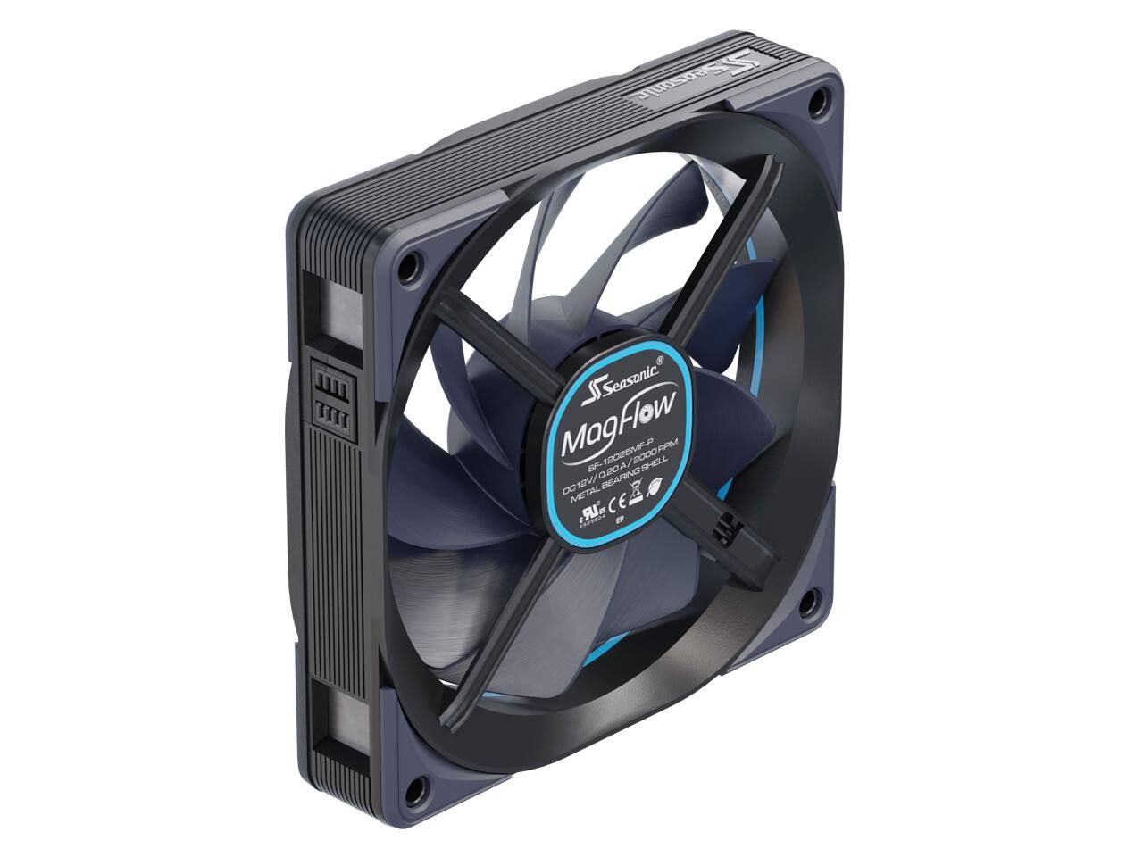 Seasonic MagFlow  
SF-12025MR-P  
DC 12V/0.0A  
2000 RPM  
METAL BEARING SHELL  
CE