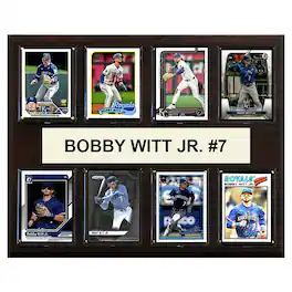 C&I Collectibles - Bobby Witt Jr. Kansas City Royals 12" x 15" Trading Card Plaque - Multicolor
