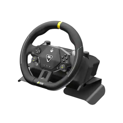 Front. Turtle Beach - Racer Wireless Racing Wheel - Black.