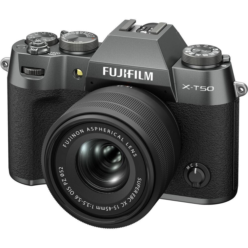 2 b00v NO OPF FUJIFILM X-T50 FUJINON ASPHERICAL LENS 52 PZ SUPER OIS 1:3.5-5.6 EBC XC 15-45mm MC S
