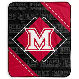 Pegasus - Miami University RedHawks 50" x 60" Diamond Logo Fleece Blanket - Multicolor