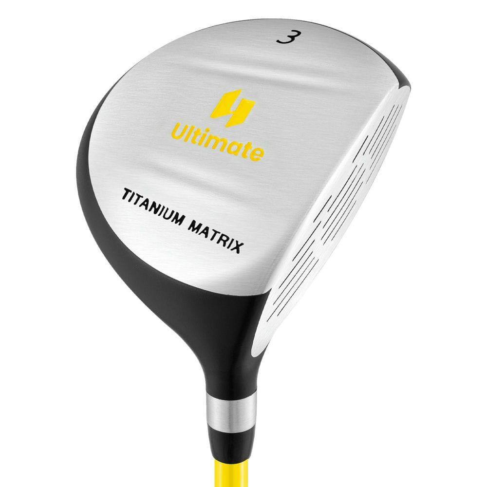 Resenkos - Kids 165cc #3 Fairway Wood Golf Club with Fiberglass Shaft, 34 Inch - Yellow