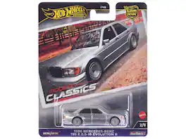 1990 Mercedes-Benz 190 E 2.5-16 Evolution II Silver Metallic "Modern Classics" Series Diecast Model Car by Hot Wheels