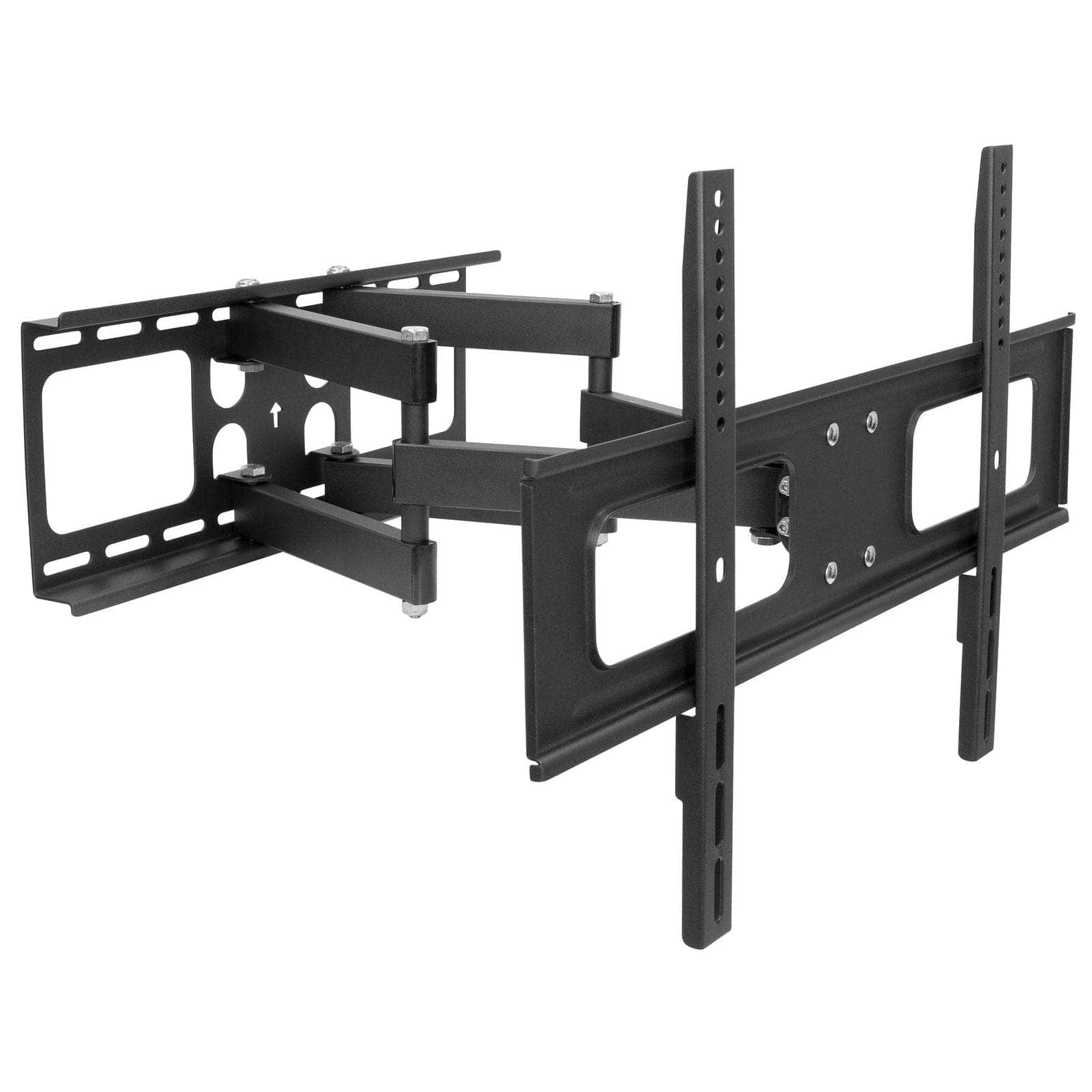 Front. Mount-It! - Full Motion Outdoor TV Wall Mount for 37–80" – Weatherproof, 110 lb Capacity, 20" Extension, VESA Compatible - Black.