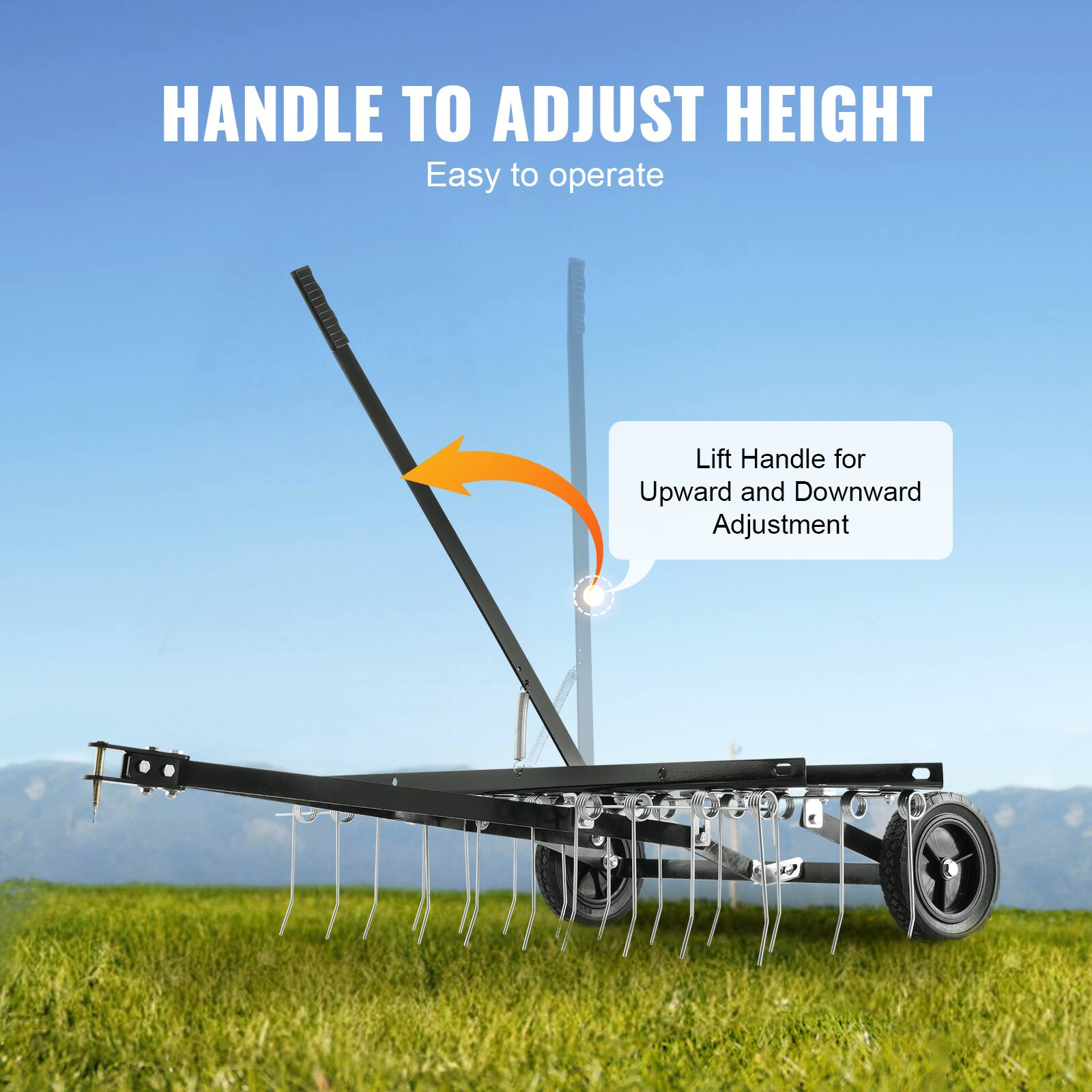 HANDLE TO ADJUST HEIGHT
Easy to operate
Lift Handle for Upward and Downward Adjustment