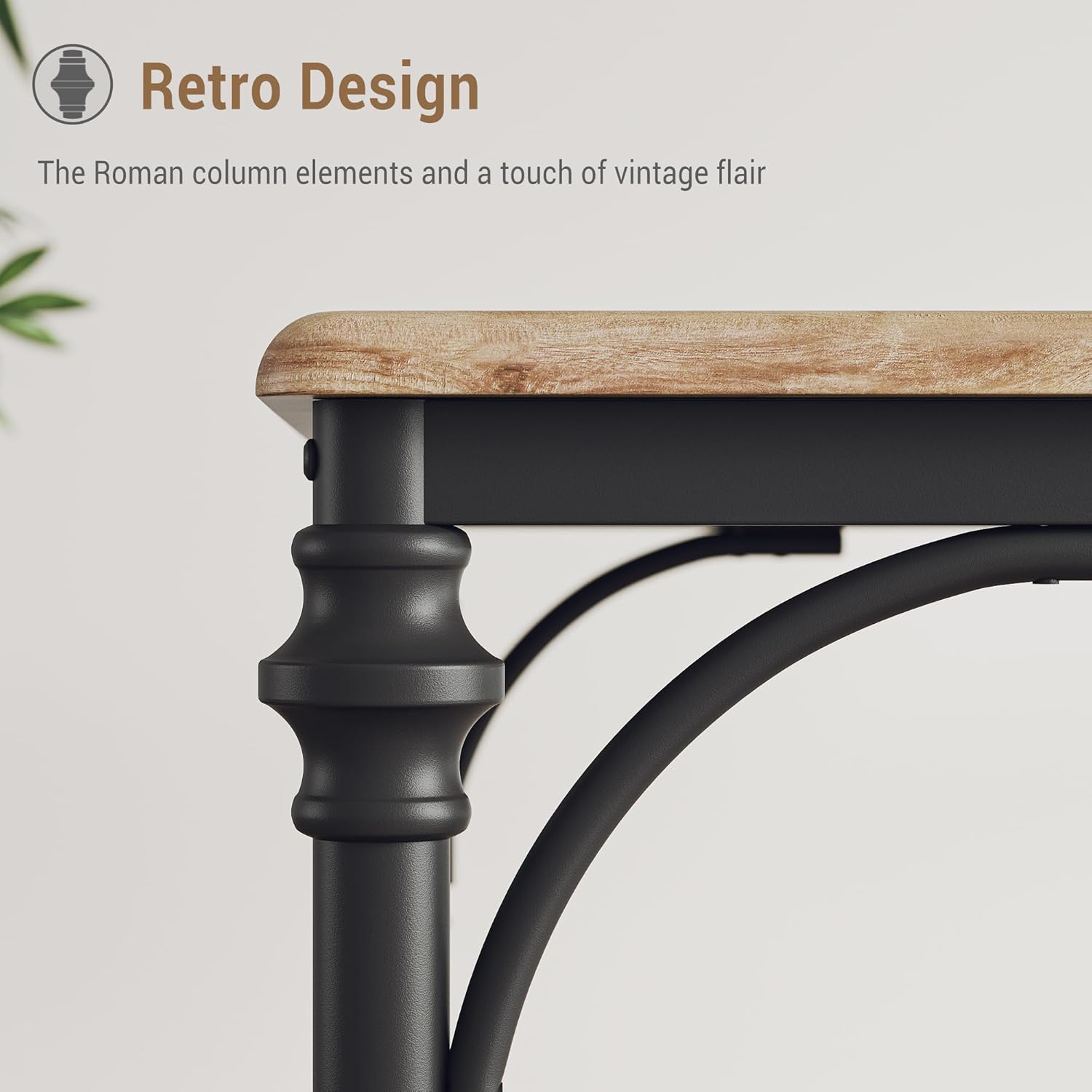Retro Design

The Roman column elements and a touch of vintage flair