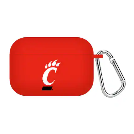 Front. Affinity Bands - Cincinnati Bearcats AirPods Pro Silicone Case Cover - Red.