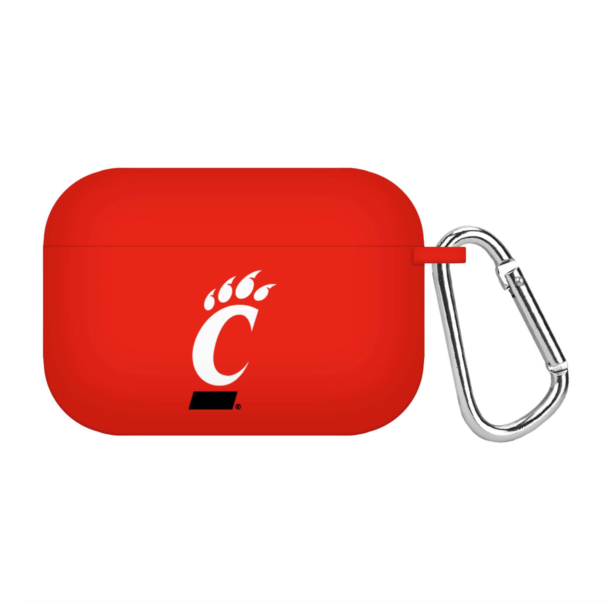 Front. Affinity Bands - Cincinnati Bearcats AirPods Pro Silicone Case Cover - Red.