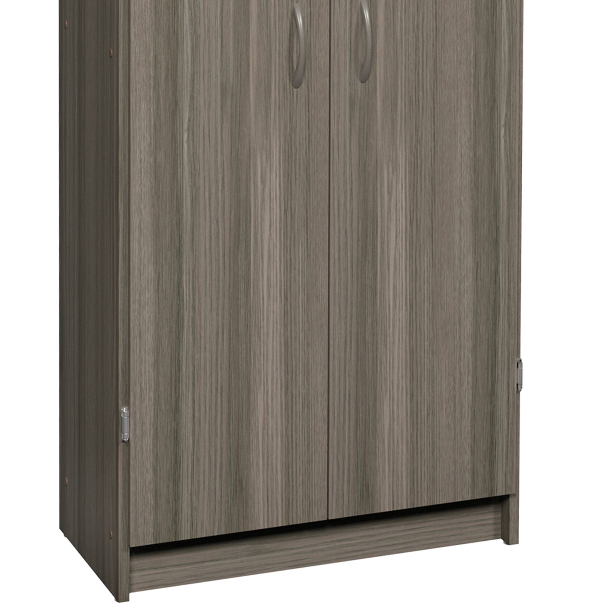 Alt View 4. ClosetMaid - ClosetMaid Pantry Cabinet Cupboard with Adjustable Shelves for Kitchen, Gray - Natural Gray.