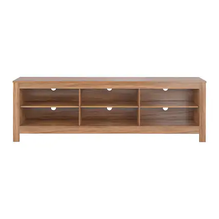 Front. CorLiving - Media Console for Most TVs up to 85" - Light Brown.