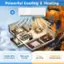 Powerful Cooling & Heating: 12,000 BTU Cooling Capacity, 750 sq.ft Coverage, 1 Ton Heat Pump, 12,300 BTU Heating Capacity.