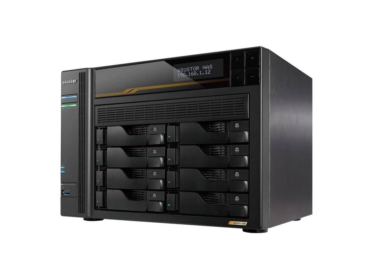 Asustor Lockerstor 8 Gen3 AS6808T 8 Bay NAS, 2.3GHz CPU, USB 4