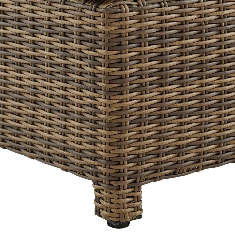 Alt View 6. Crosley Furniture - Bradenton 2Pc Armless Wicker Outdoor Chair Set - 2 Armless Chairs - Gray.