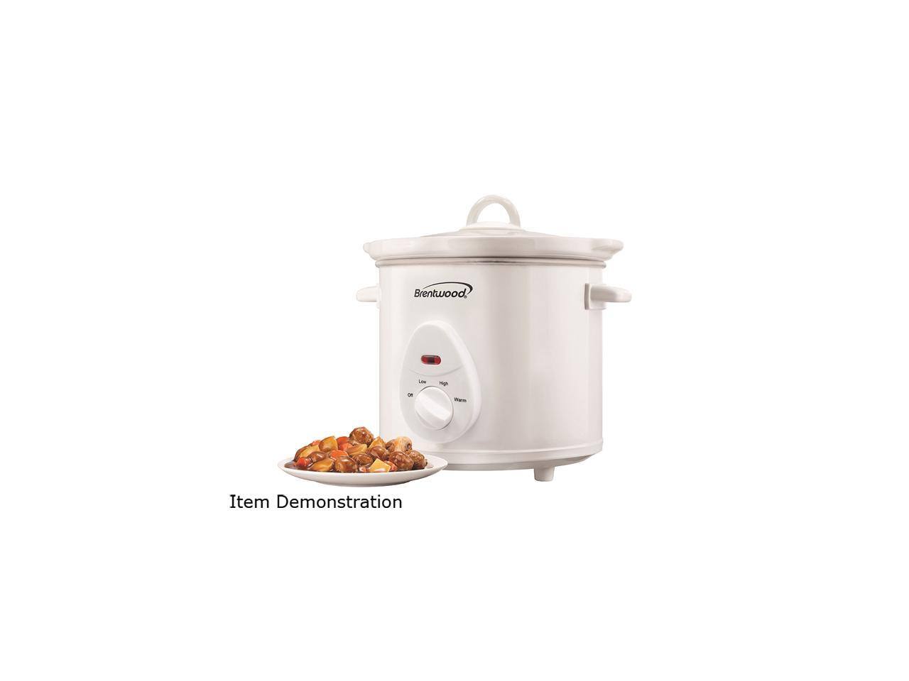 Brentwood Appliances - Brentwood 3 Quart Slow Cooker, SC-135W - White