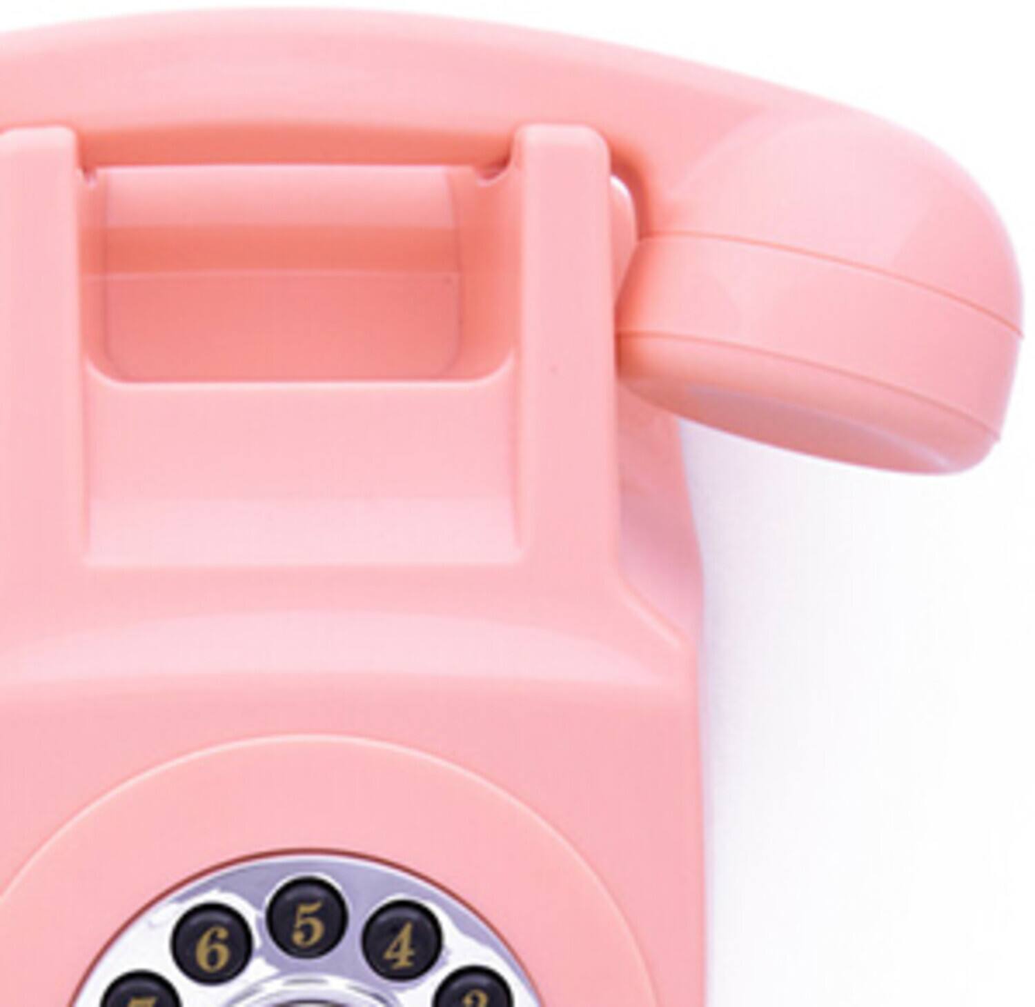 Alt View 4. PopMarket - GPO Retro GPO746WPK 746  Wall Mount Push Button Telephone - Pink   - MISC ACCESSORY - Pink.