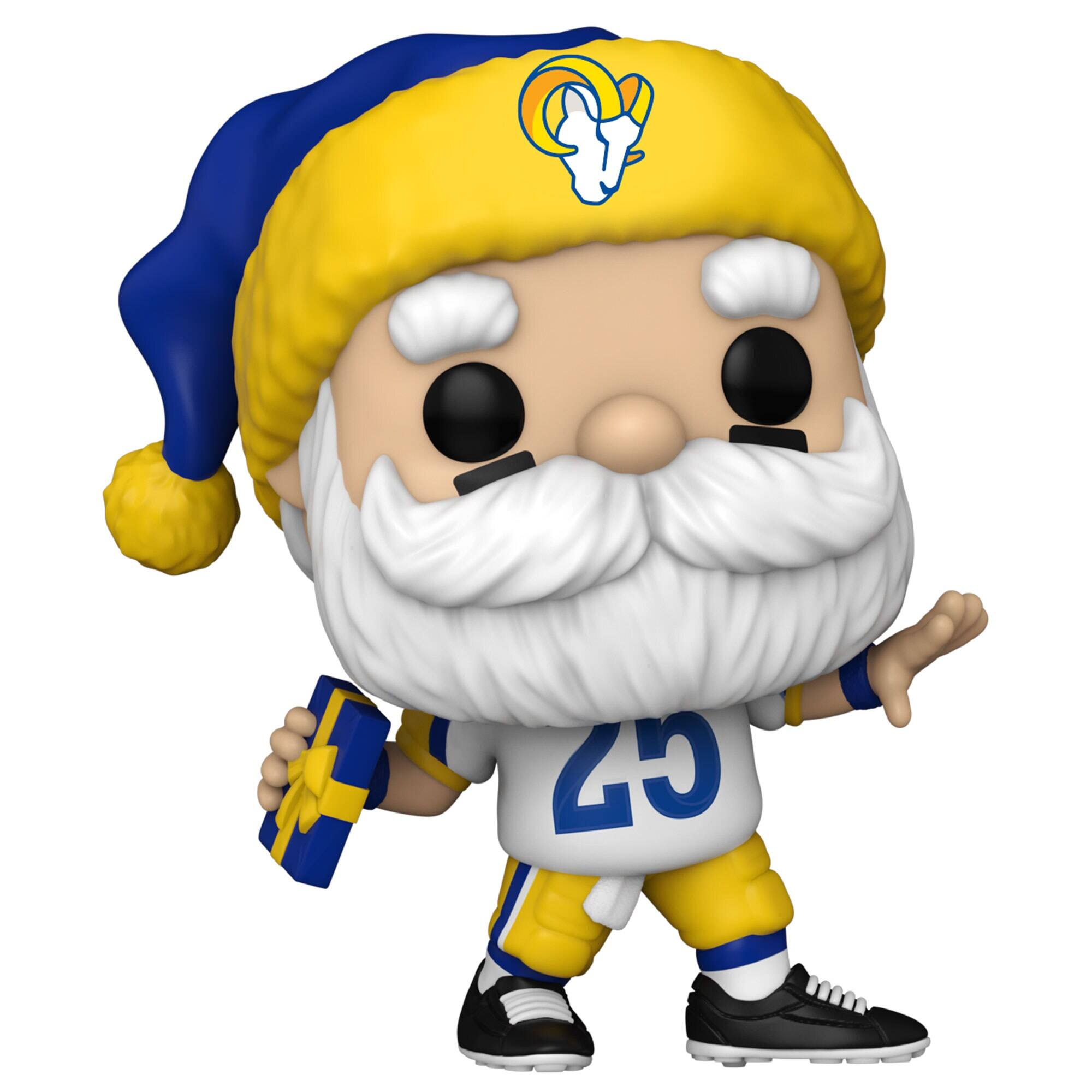 Alt View 2. Funko - Los Angeles Rams Santa Funko Pop! 2024 Exclusive Vinyl Figure - Multicolor.